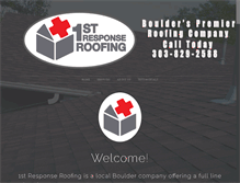 Tablet Screenshot of 1stresponseroofing.com